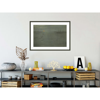 «Nocturne: Blue and Gold - Southampton Water» par James McNeill Whistler - impression giclée encadrée