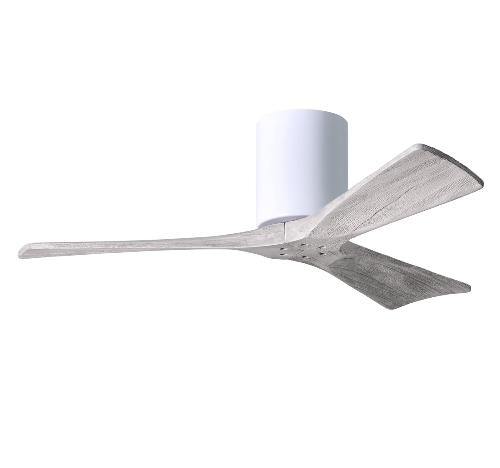 Olivier Ceiling Fan, Gloss White, 42", Barn Wood Tone
