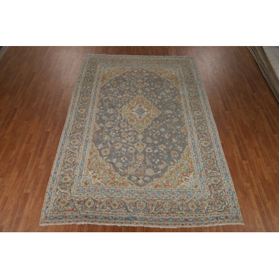 Traditional Gray  Traditional Area Rug 8x11