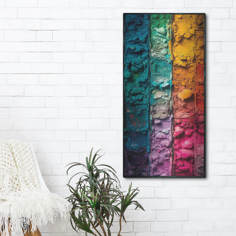  «Palette» par Decent Exposures, art mural en métal, 24 po x 48 po, H 48 po x l 24 po