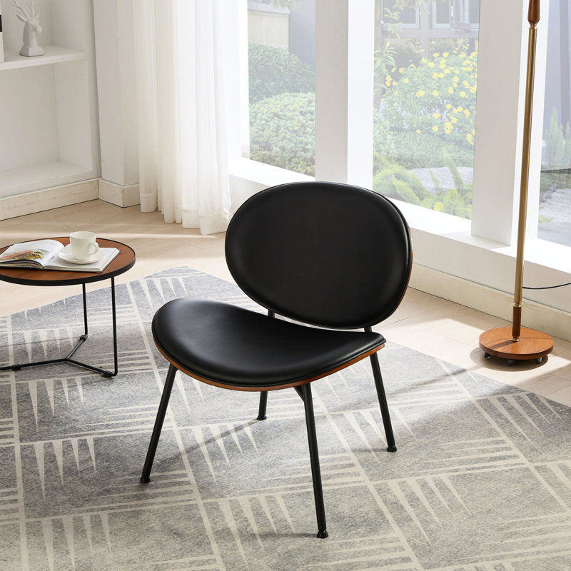 Chaises de salle à manger avec pieds en métal, Noir