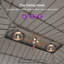 PURPLE LEAF Deck Gazebo Champagne Hardtop Metal Frame Double Roof with Curtains and Netting with Light-117460145