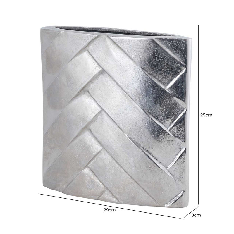 Copelyn Metal Table Vase, 30cm H  x 30.5cm W  x 8cm D