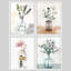 «Plant Flowers In The Glass Bottle», œuvre d'art moderne, impression encadrée, affiches, salle de bain, petit art mural-104788352-104788356