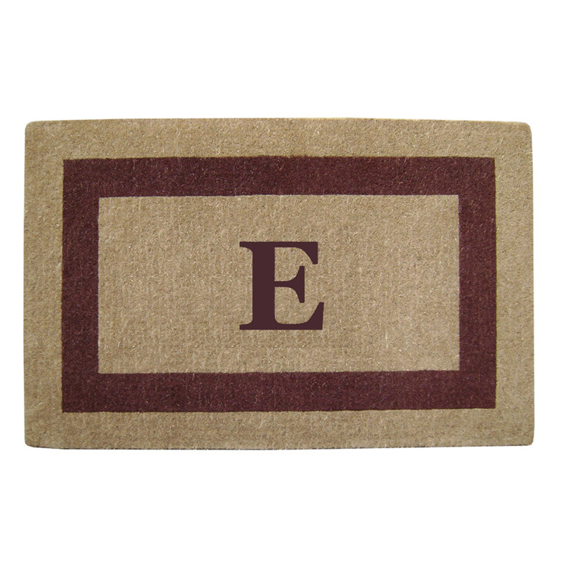Tapis de porte antidérapant pour l'extérieur, L 22 po x L 36 po, Brun, E