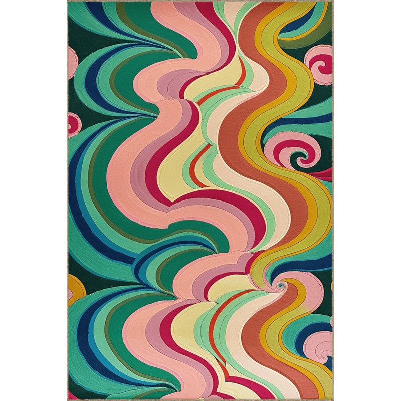 Tapis décoratif multicolore Paris Paris, Tapis de couloir 3 pi 3,37 po x 9 pi 10,11 po