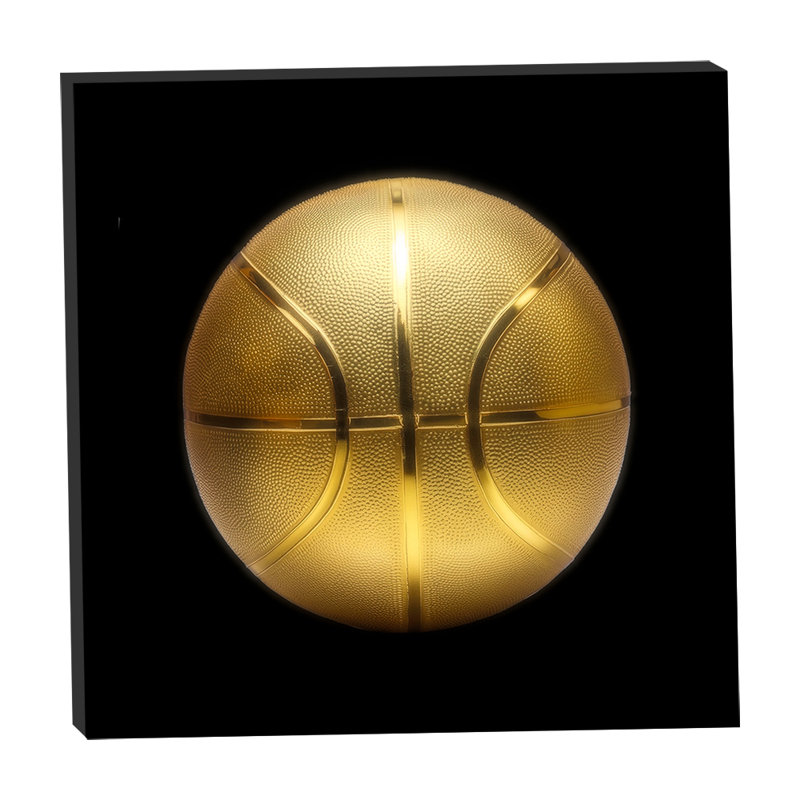 Gold Designer Basketball 20x20