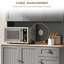 Buffet de cuisine avec four à micro-ondes, comptoir, tiroir et placard