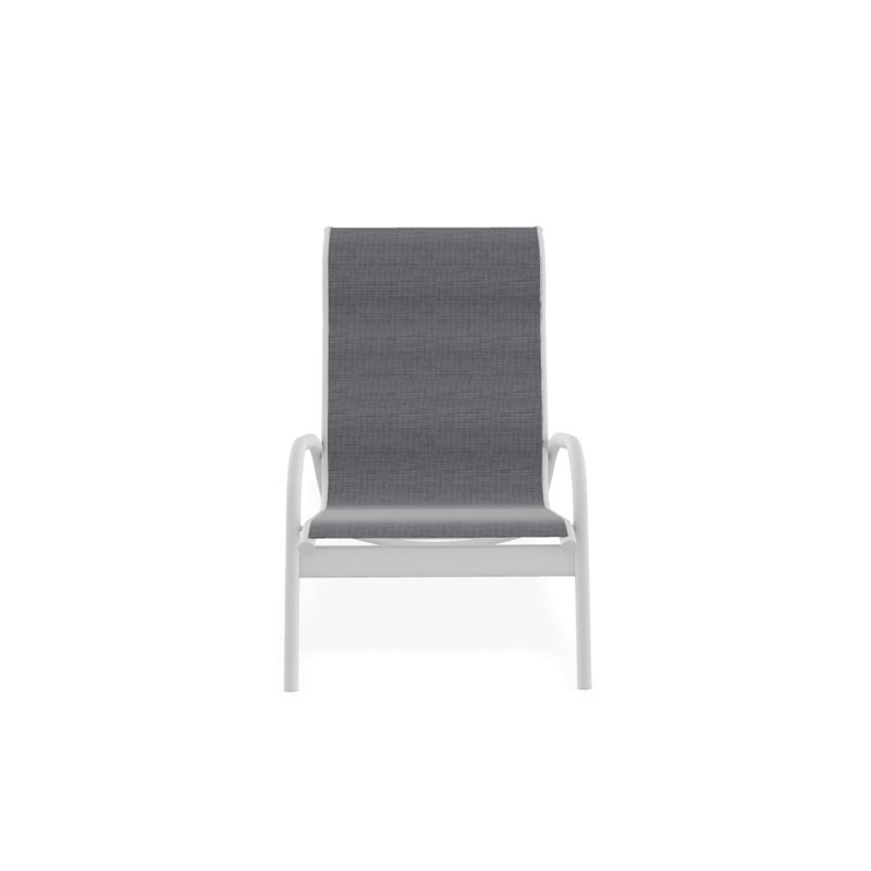 Beach Chair, Textured White, Augustine Pewter