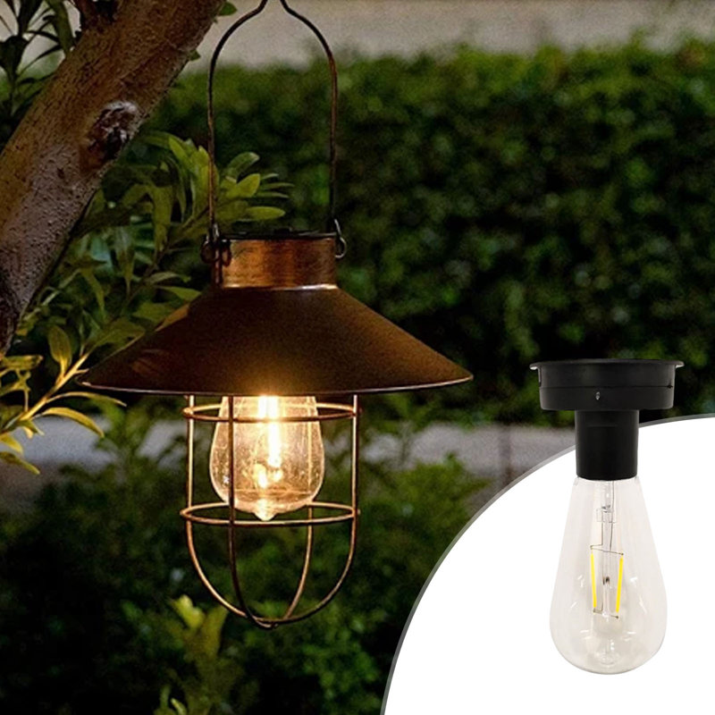 Porte-lampe solaire d'extérieur à tungstène intégré