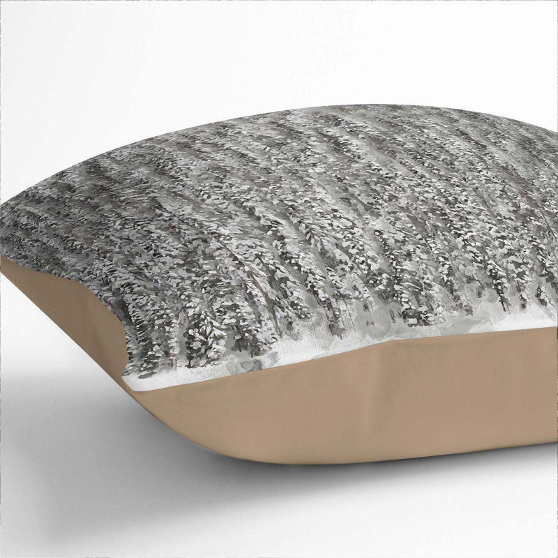 Abstract Square Cushion, 40cm H x 40cm W x 15cm D, Stone