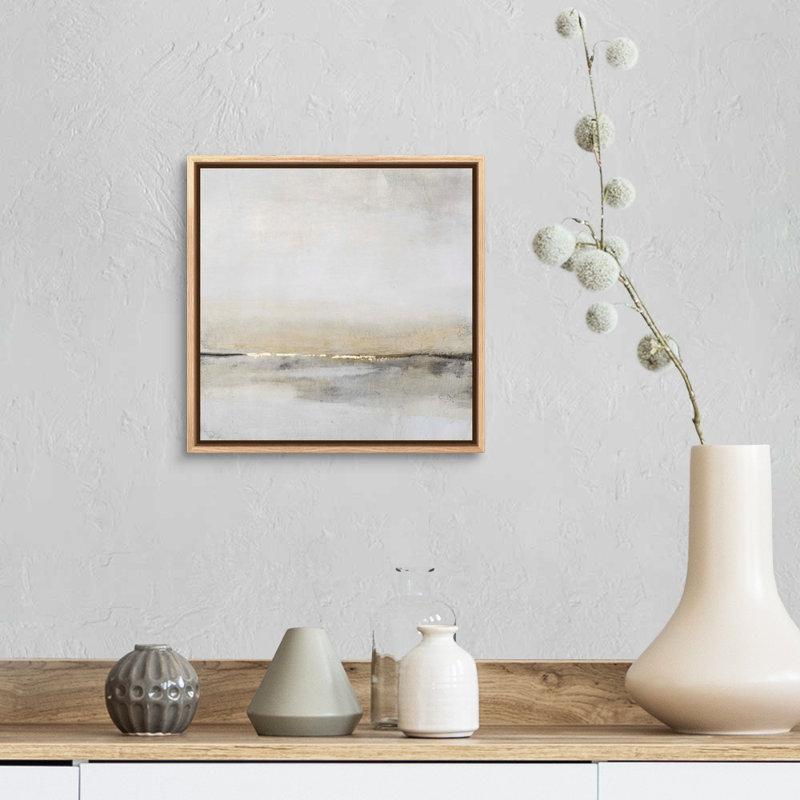 «Horizontal Flow I» par Tim O'Toole - reproduction d'art sur toile, H 13,25 po x l 13,25 po, Toile avec cadre flottant
