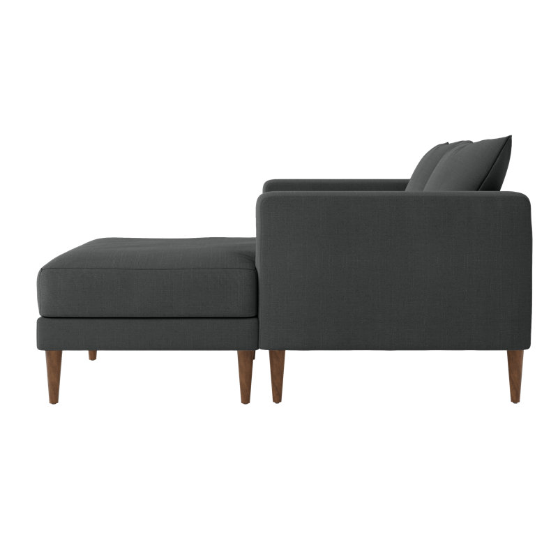 Essential Loveseat Sectional, Shadow Upcycled Poly, Dark Brown