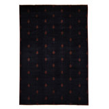 Afghan Wool Moroccan Area Rug in Black
