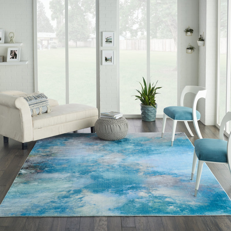 Hans Abstract Indoor Rug, Rectangle 9' x 12'
