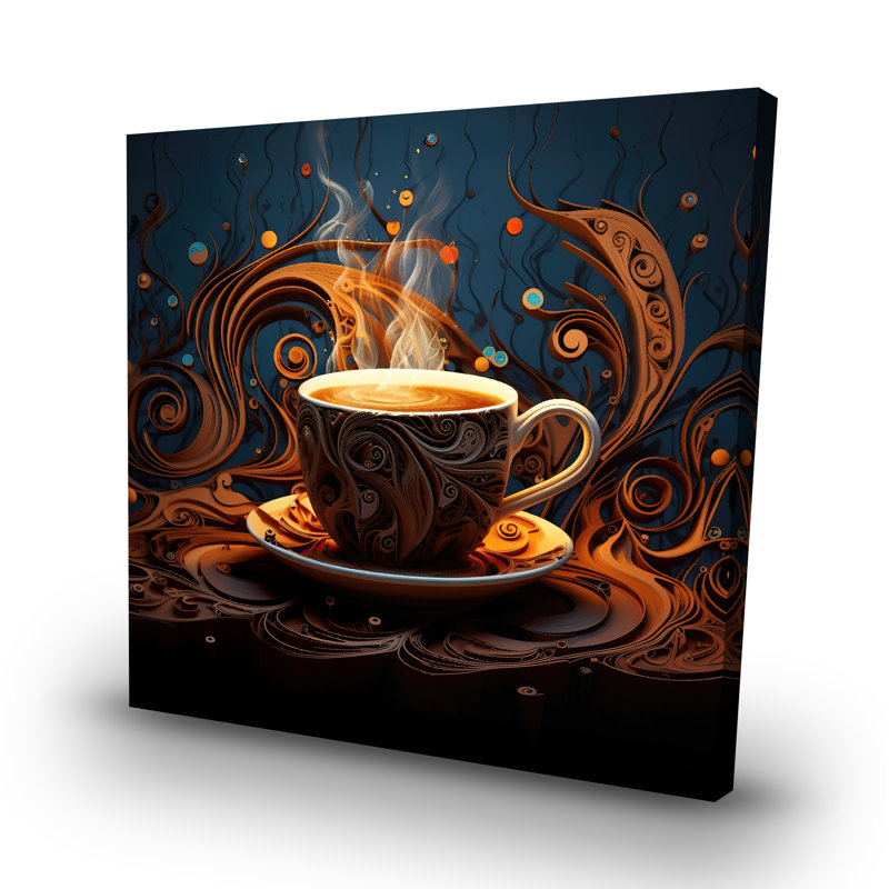 Coffee trance - 32"x32" art on canvas