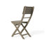Ensemble repas d'extérieur 5 pièces en bois d'acacia avec table pliable et chaises, finition grise-129691494