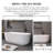 66.9 In. X 30.3 In. Acrylic Freestanding Soaking Bathtub In Glossy White