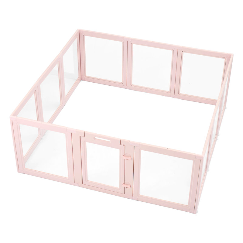 Boîte de mise bas pour chien avec fenêtre transparente pour chien très grand 60 po x 59 po x 23 po