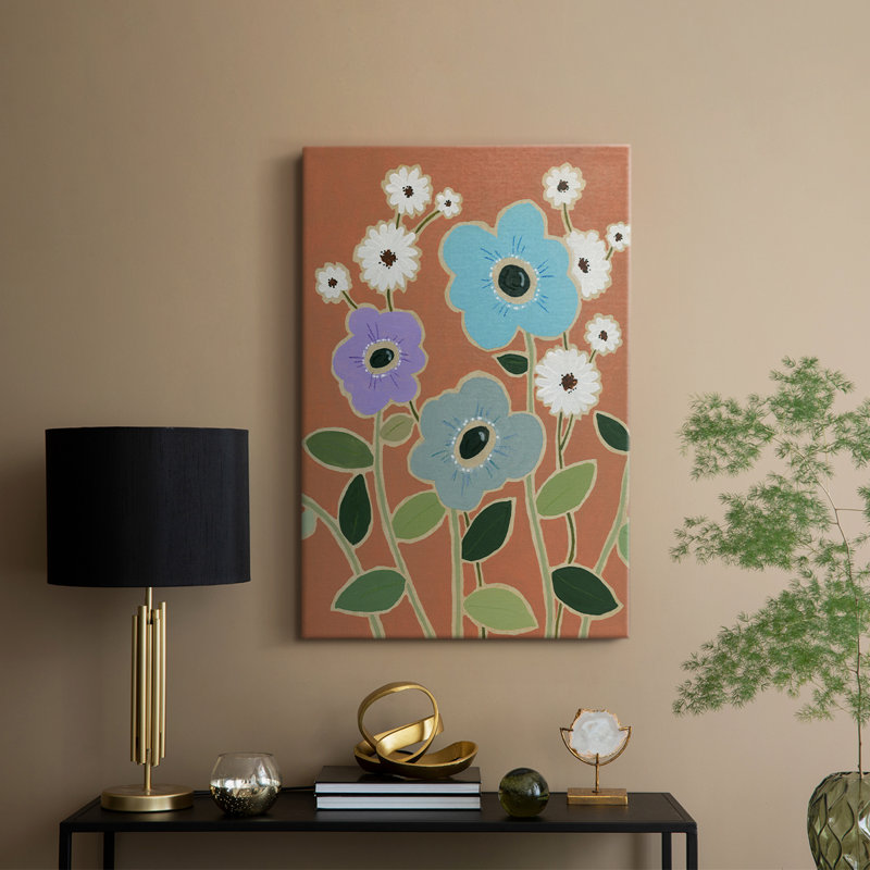 Woodblock Floral IV - Gallery Cavas, H 36 po x l 24 po