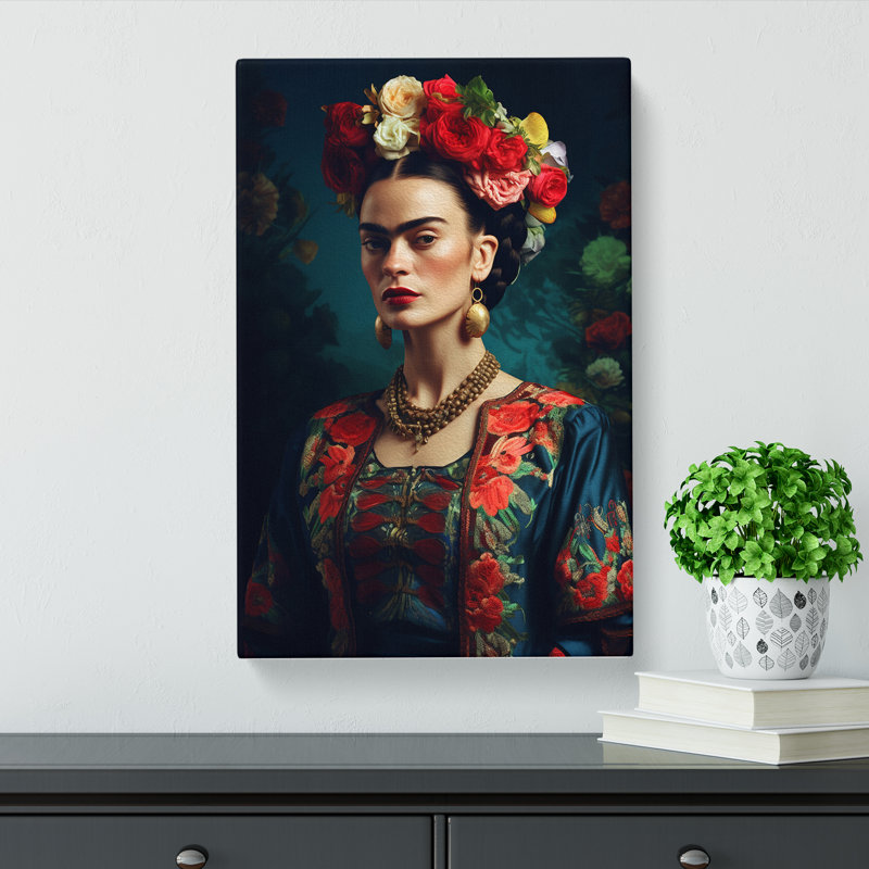 Frida Kahlo Digital No.2 - No Frame Print, 76cm H x 50cm W x 3cm D