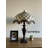 Hanae Tiffany Table Lamp Beige Stained Glass Crystal Beans LED Bulbs  Included 16"W*16"D*24"H