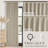 2 Panels（1 Pack) Two-layer Design 100% Blackout Memory Trained Pinch Pleated Farmhouse linen curtains for Dining Living Room bedroom -2052252210-2052252209