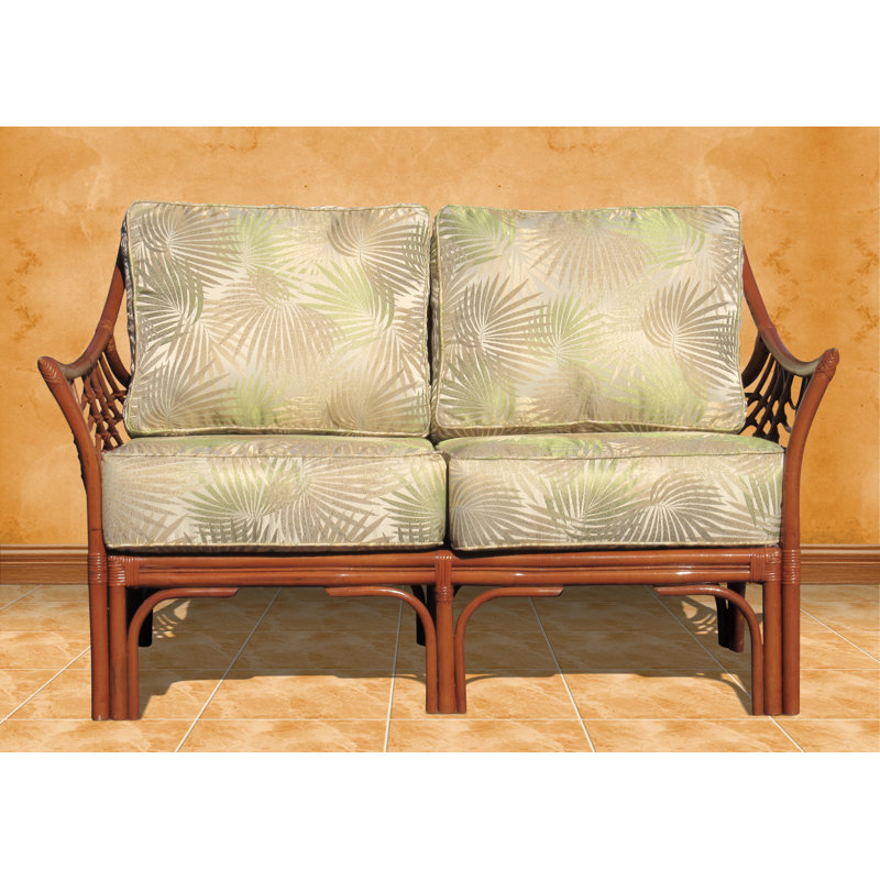 Rainey Upholstered 56.5'' Loveseat, Brownwash, Sandstone 100% Polyester