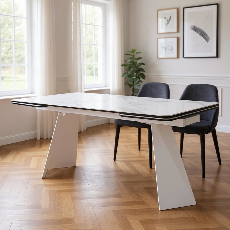  Table de salle à manger à rallonge 63 po