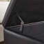 Banc rembourré en similicuir avec 4 pieds-604296614