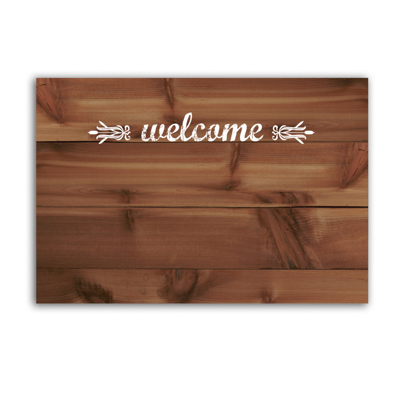 Tapis d'entrée antidérapant Welcome 27 "x 18"