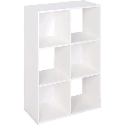 Bibliothèque de rangement décorative 6 cubes décoratifs pour la maison