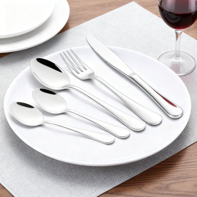 72-Piece Stainless Steel Silverware Set Service For 12, Includes Steak Knives And Mirror Polished Flatware, Dishwasher Safe Cutlery Set For Everyday Dining