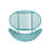 24.85"W X 25.25"D 33.51"H Teal Iron Shell Chair - Mesh Seating, Angled Legs For Outdoor Stylish Seating Chairs With Silhouette, 25.25" D 33.51" H