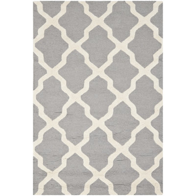 Darbonne Geometric Wool Hand Woven Area Rug
