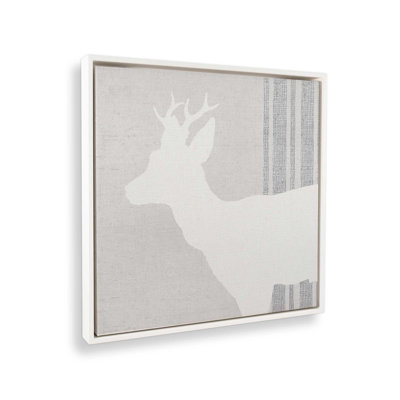 Antlered Silhouette IV Canvas Print