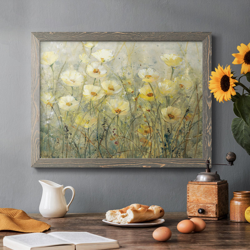 Été en fleurs I, Gris, H 18 po x l 26 po x P 1,5 po