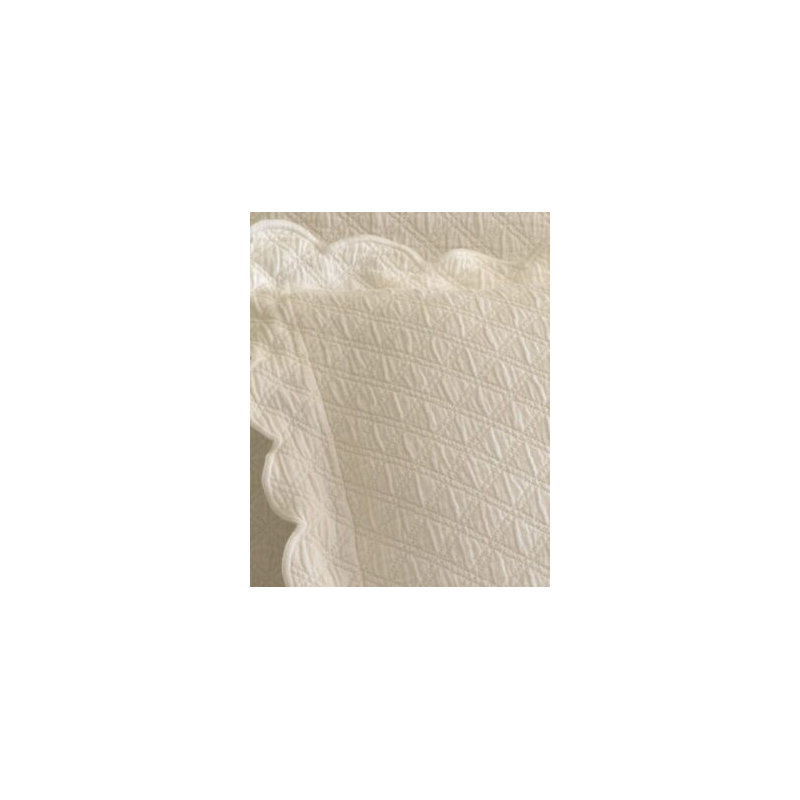 Evelyn White Cotton Quilted Portugese Sham