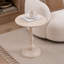Table d'appoint ronde vintage en métal, table de chevet décorative, table basse multifonctionnelle pour petits espaces intérieurs et extérieurs (salon, chambre, terrasse).