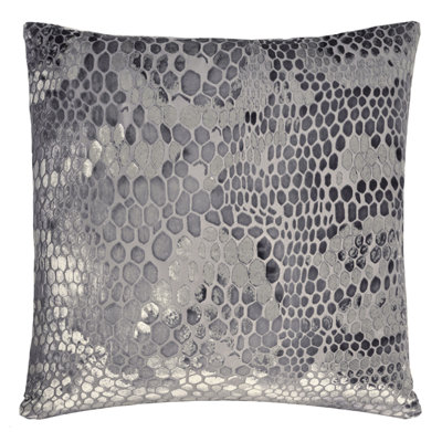 Snakeskin Square Velvet Pillow Cover & Insert