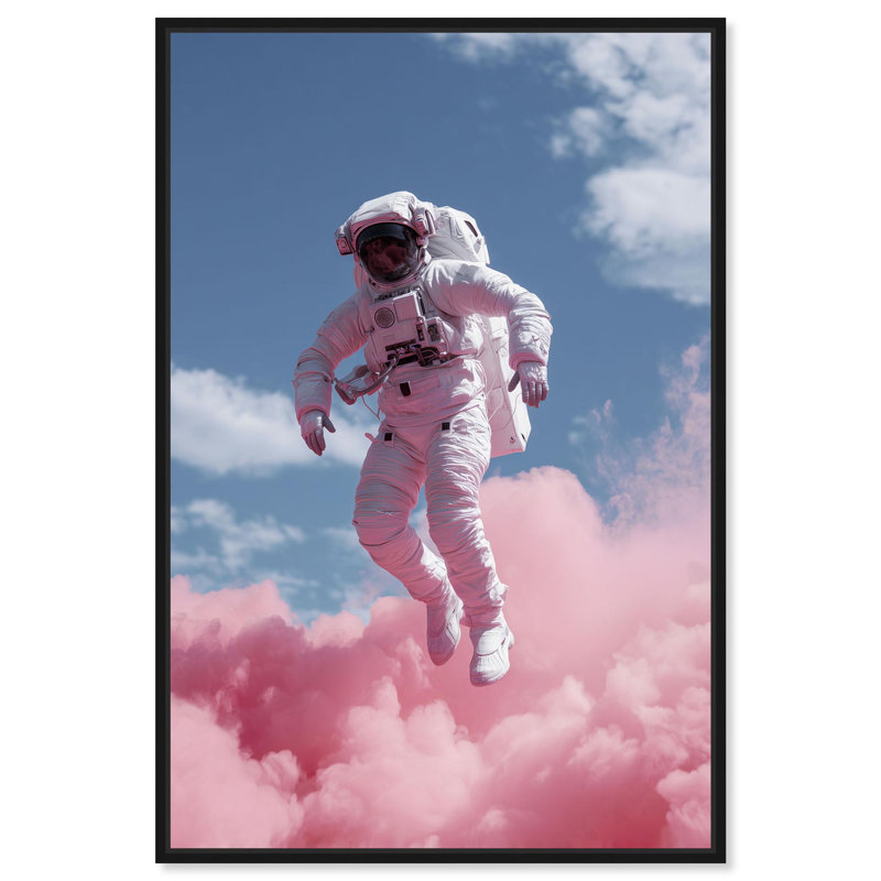 «Nebula Float I», reproduction d'art sur toile par Art Remedy, cadre noir, 20 x 30, H 31 po x l 21 po, Structure noire