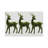 Moss Reindeer Vegan Leather Rectangle Pebble Placemat