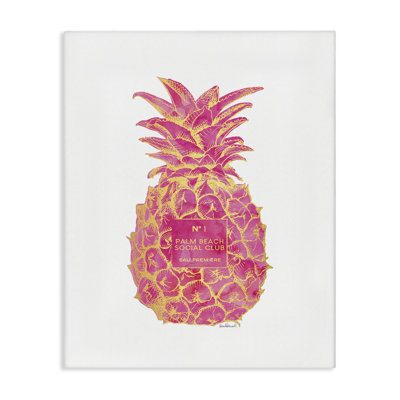 Art mural sur toile Glam Ornate Pineapple par Amanda Greenwood