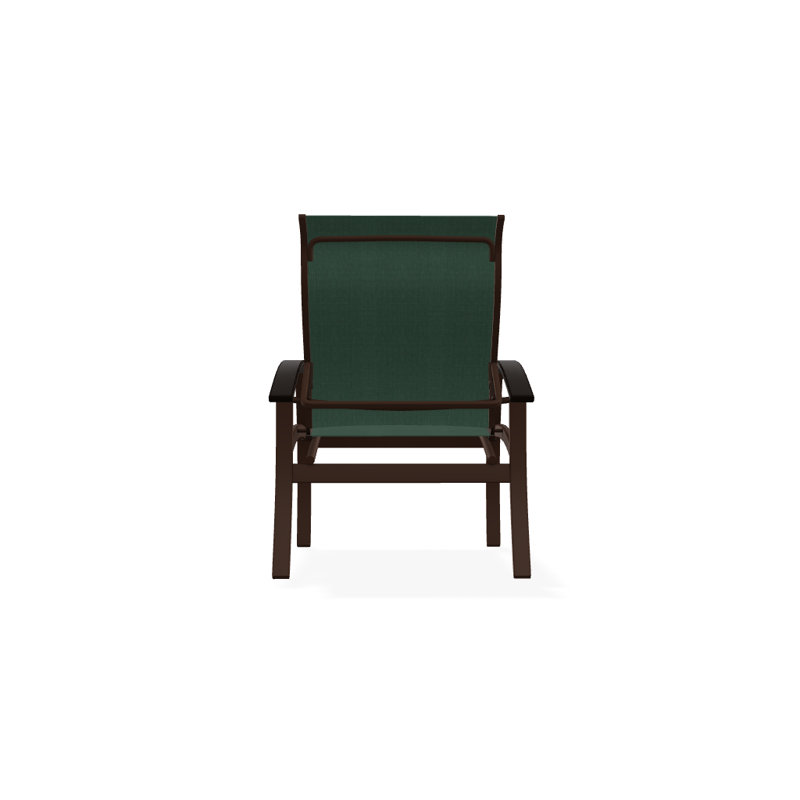 Chaise de patio Askar, Vert forêt 22D Sunbrella® vert, Noir, Kona texturé