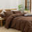 BESTOUCH Duvet Cover Set 100% Washed Cotton Linen Feel Lightweight-115115468-114986045
