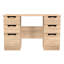 Bhodhini 6 Drawer Kneehole Desk (Ready Assembled)-1385501017