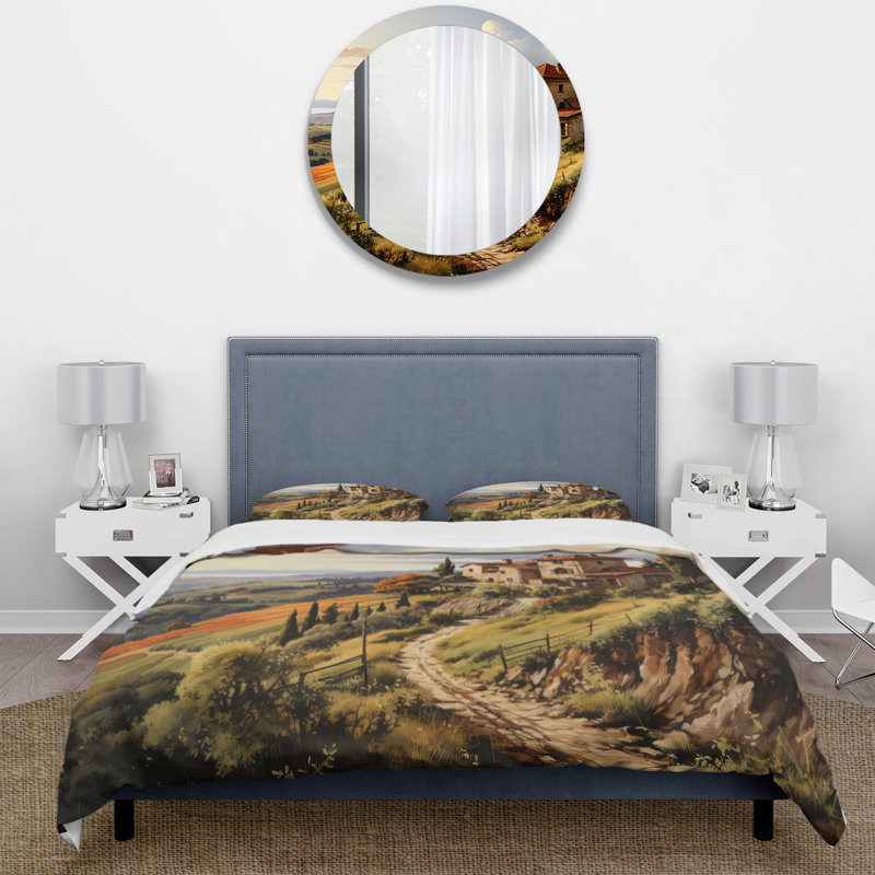 Ensemble de housse de couette en microfibre / polyester Country Charm Tuscan Splendor
