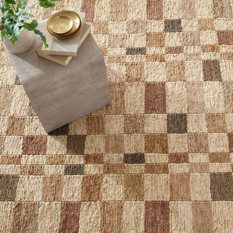 Kirby Natural Handwoven Jute Rug, Rectangle 9' x 12'