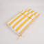 Ensemble de 2 coussins de rechange pour fauteuil de jardin, coussin de siège pour chaise longue - jaune/blanc (coussin seulement)