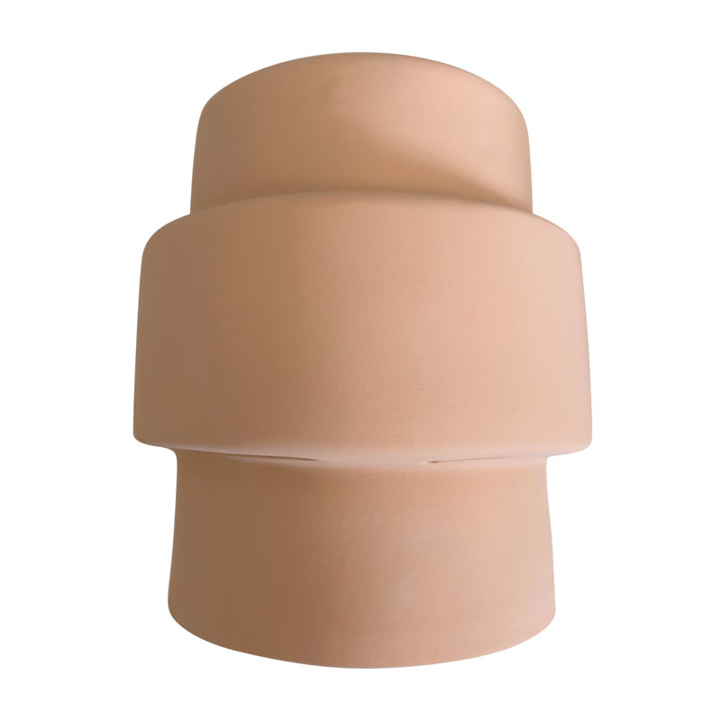 Nis Ceramic Flush Mounted Sconce, Terra Cotta